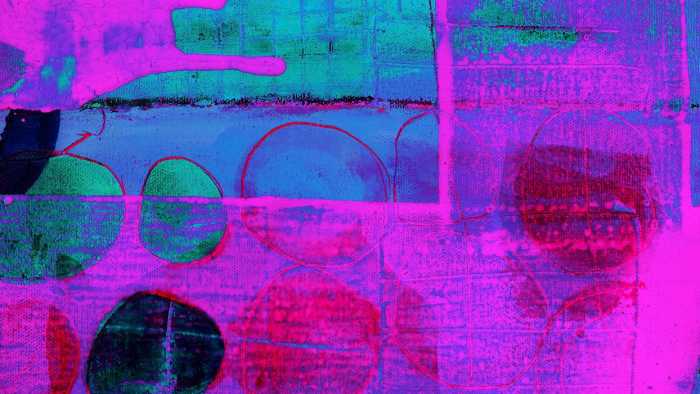 Premium Vlies Cells Wrapping pink-blue