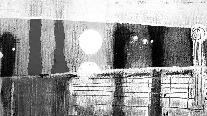 Premium Vlies Moon Shining white