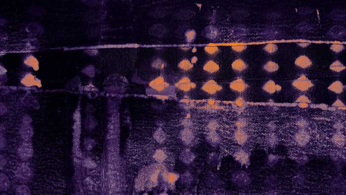 Premium Vlies Zigzag Spangling darkviolett