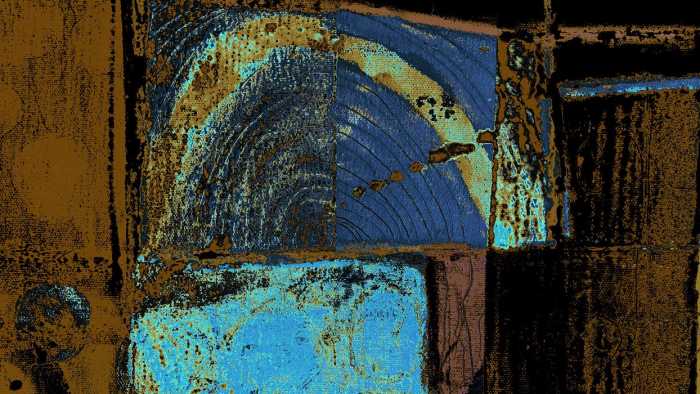 Premium Vlies Gates Opening brown-blue