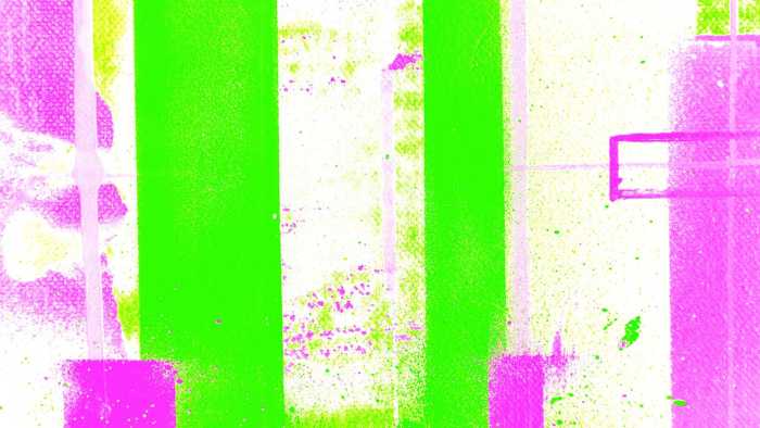 Premium Vlies Traces Drizzling green-rose