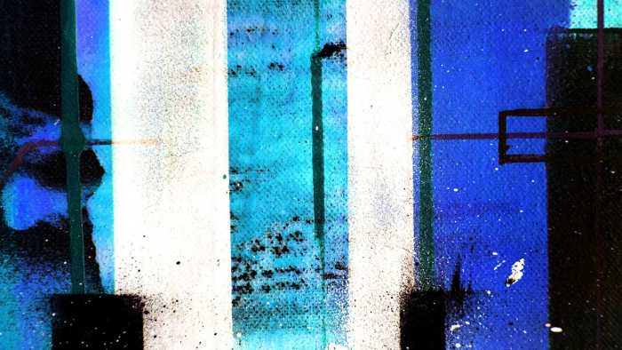 Premium Vlies Traces Drizzling blue