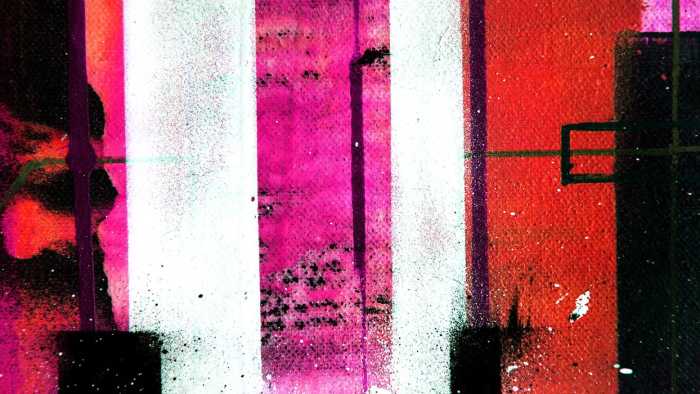 Premium Vlies Traces Drizzling re-pink
