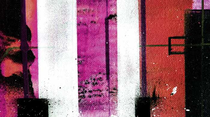 Digitaldrucktapete Traces Drizzling re-pink