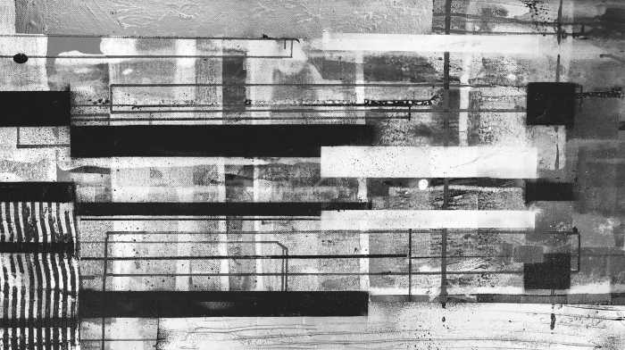 Digitaldrucktapete Layers Swimming black