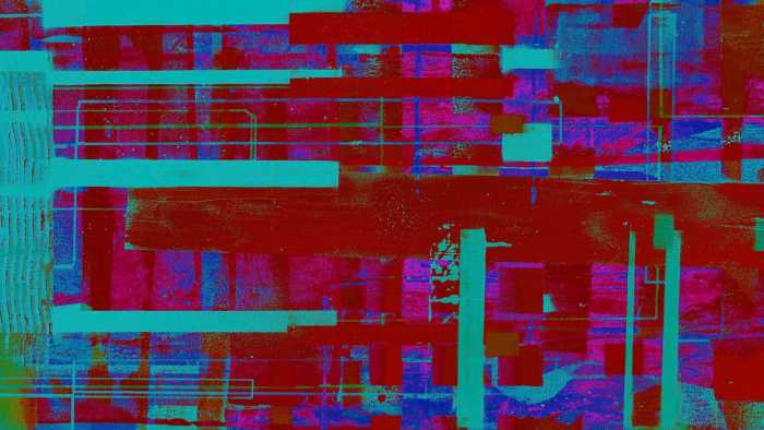 Premium Vlies Stripes Flowing merlot-ice
