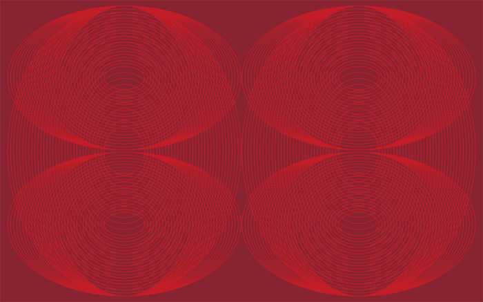 Digitaldrucktapete Eyes Wide Open Quartett red-red