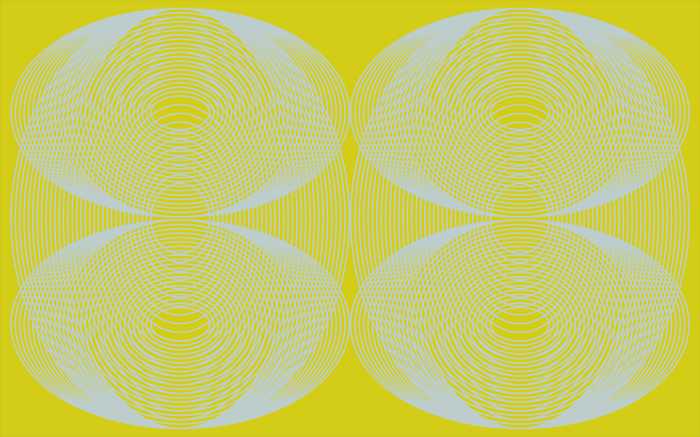 Digitaldrucktapete Eyes Wide Open Quartett yellow-ice