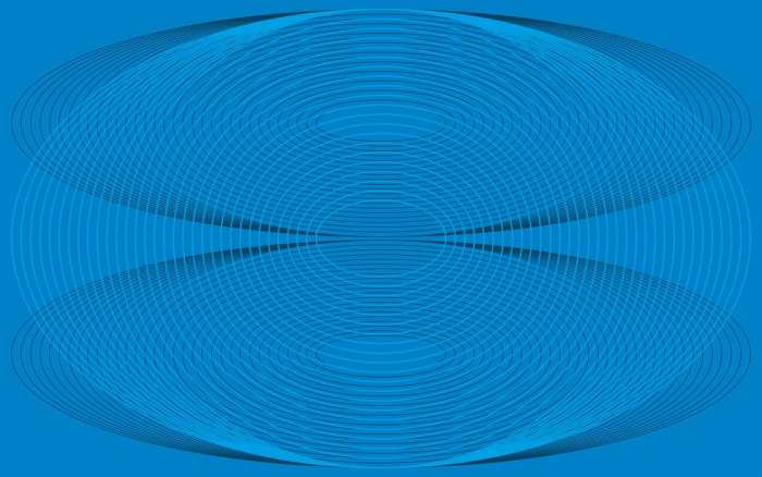 Premium Vlies Eyes Wide Open Troika blue-blue