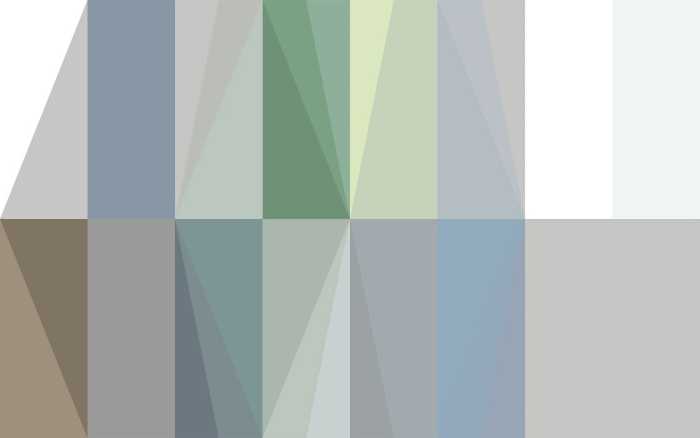 Premium Vlies Gem Stone Rhombus grey-bleu