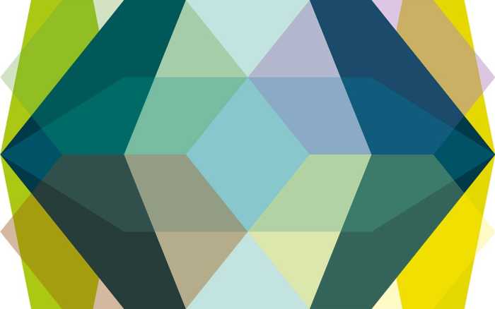 Premium Vlies Gem Stone Kite petrol-bleu-yellow