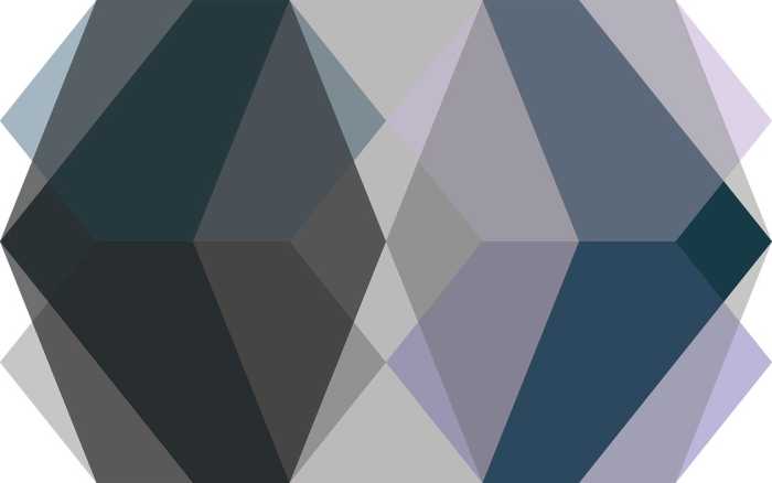 Premium Vlies Gem Stone Kite petrol-grey