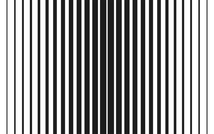 Premium Vlies Lamello Longo black-white