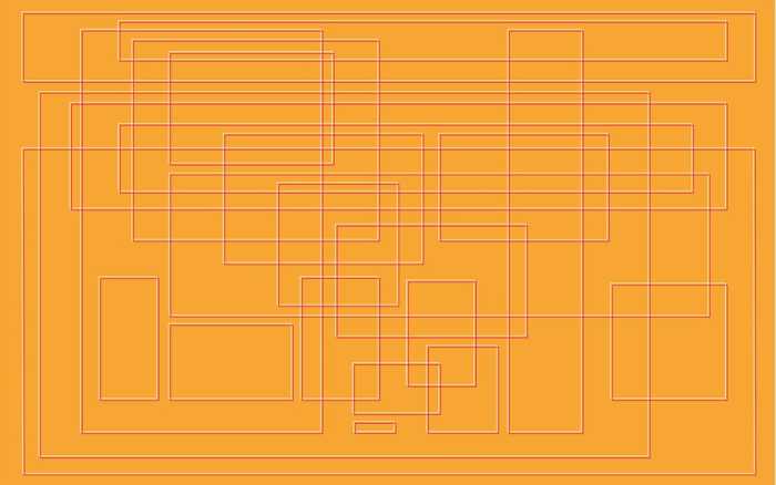 Premium Vlies Mills Board Mondial whitepink-orange