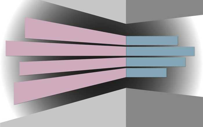Premium Vlies Perspective Fanning rose-bleu-grey