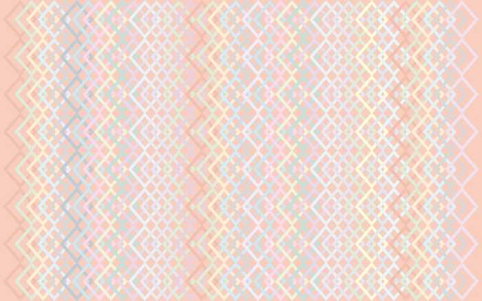Premium Vlies Structure Rhombus apricot-pastell