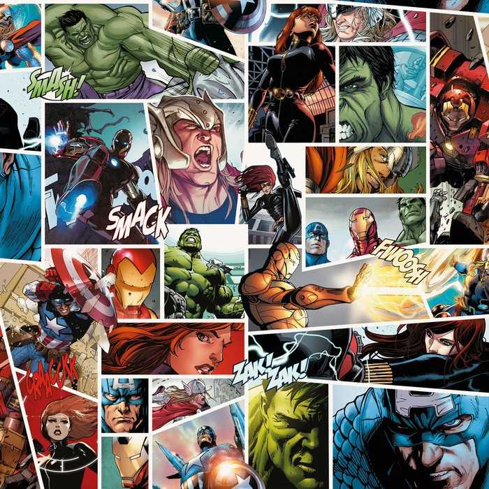 Vlies Marvel Comic Panel