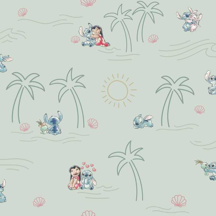Vlies Disney Lilo and Stitch Beach Love