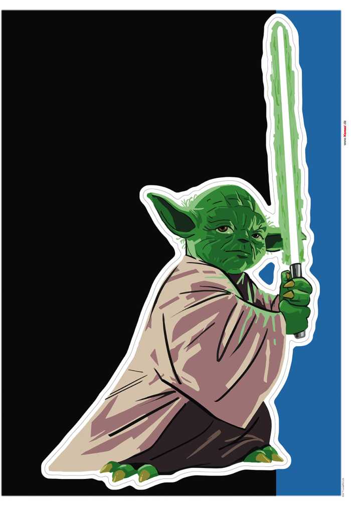 Wandtattoo Star Wars Yoda training Session