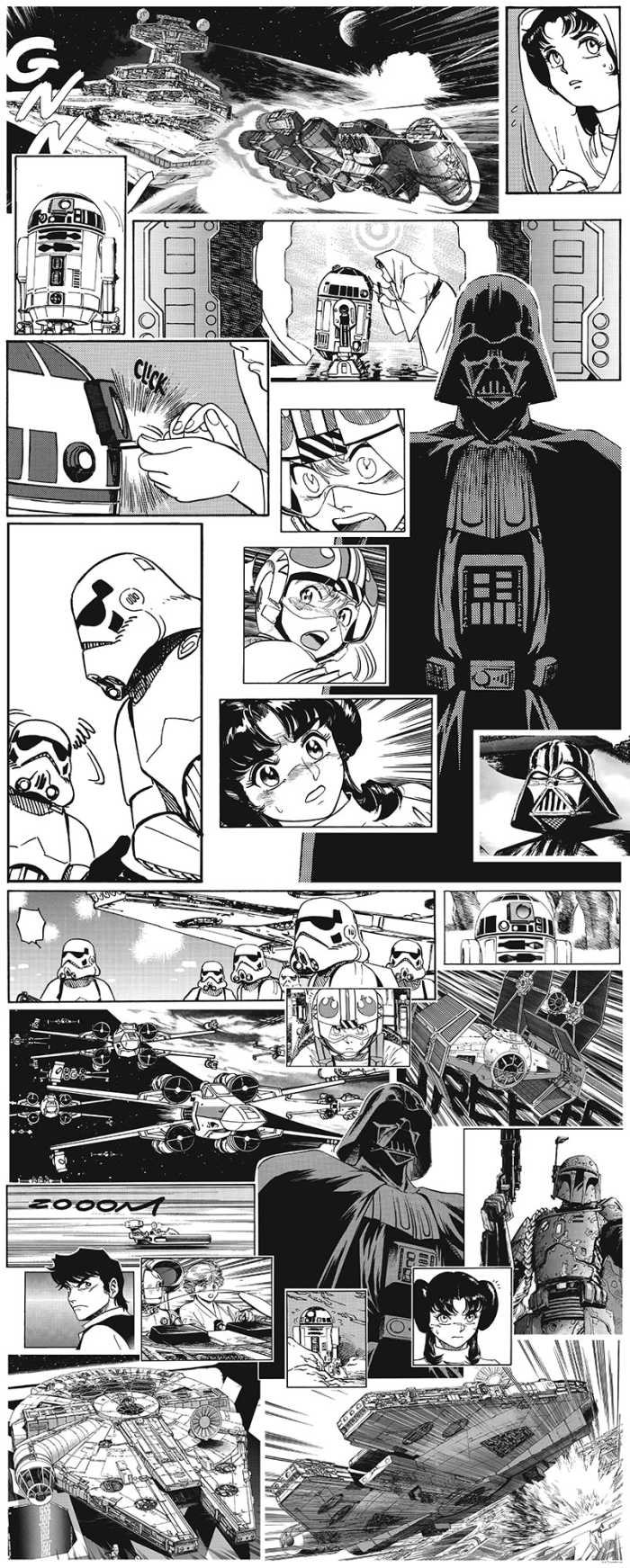 Digitaldrucktapete Star Wars Manga Madness