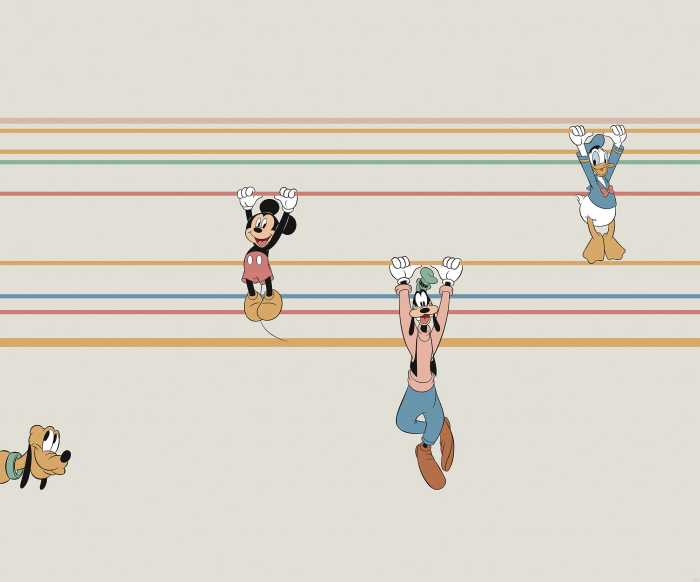 Digitaldrucktapete Mickey Hanging with Friends