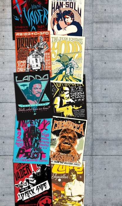 Vlies Star Wars Rock On Wall