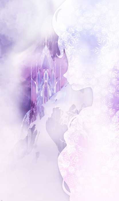 Vlies Frozen Winter Mist