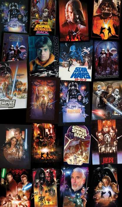 Vlies Star Wars Posters Collage