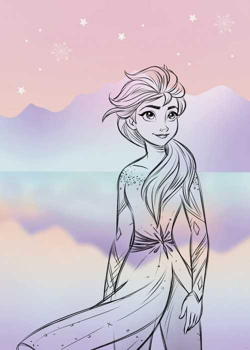 Poster Disney Frozen Pastell Lights