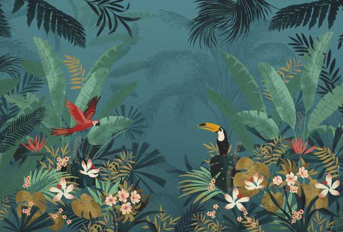 Standard Vlies Enchanted Jungle