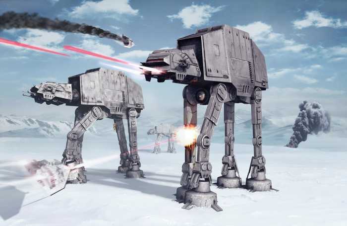 Standard Vlies Star Wars Battle of Hoth