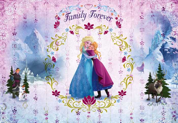 Digitaldrucktapete Frozen Family Forever