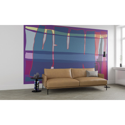 Composition 4 lila-petrol