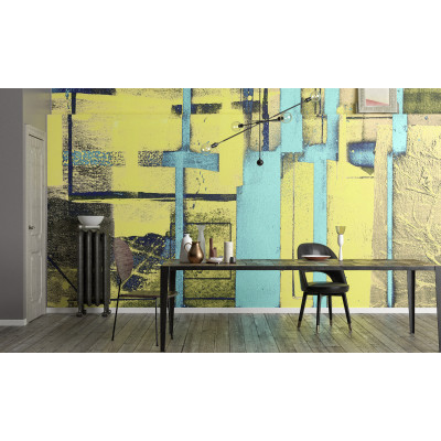 Cuboids Linedup yellow-ice