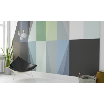 Gem Stone Rhombus black-green-bleu