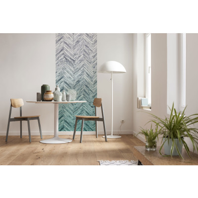 Herringbone Mint Panel