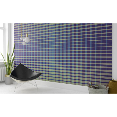 Chequered blue-beige