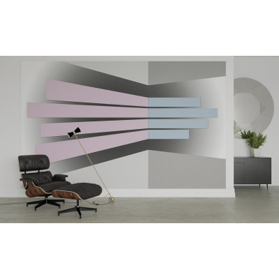 Perspective Fanning rose-bleu-grey