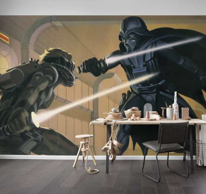 Digitaldrucktapete Star Wars Classic RMQ Vader vs Luke