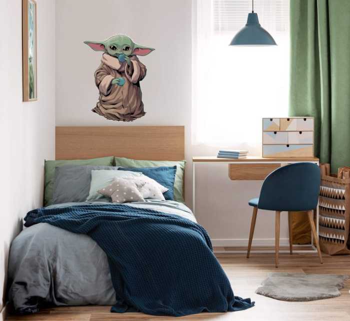 Wandsticker-Selbstklebefolie Star Wars The Mandalorian and Grogu Cookies