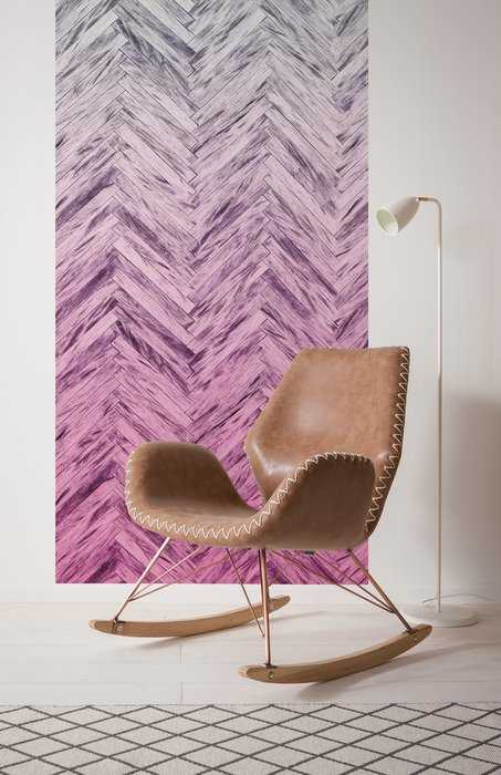Premium Vlies Herringbone Pink Panel