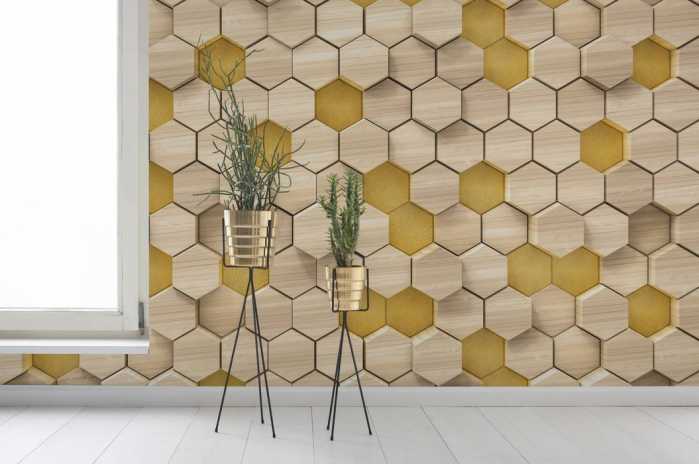 Premium Vlies Woodcomb Birch