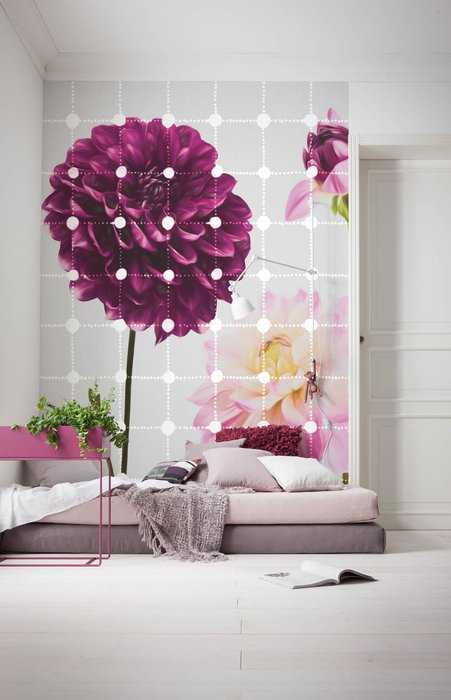 Premium Vlies Flowers & Dots