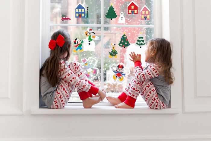 Fenstersticker-Adhäsionsfolie Disney Mickey Mouse Joyful