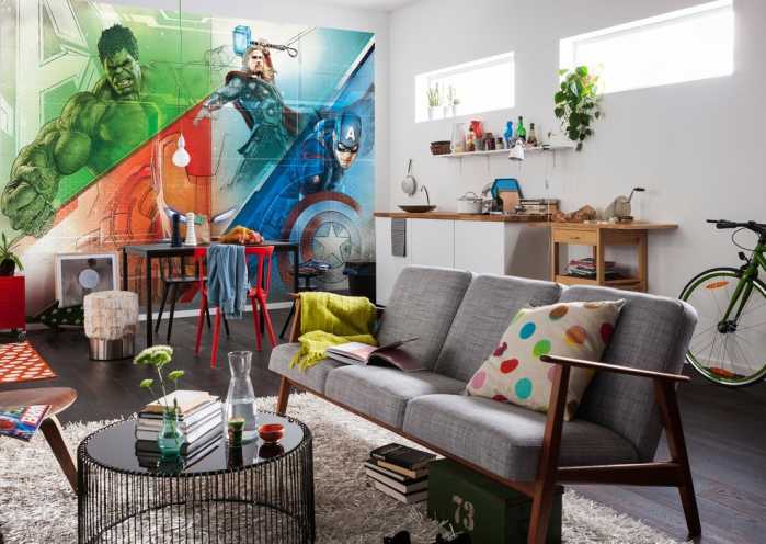 Fototapete auf Papier Avengers Graphic Art