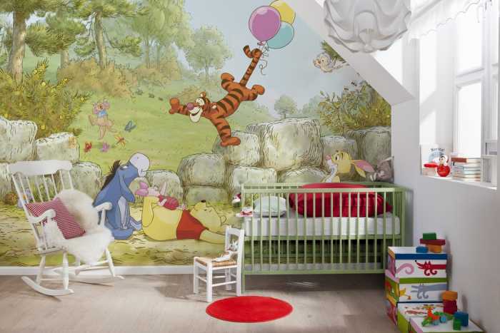 Papier Winnie the Pooh Ballooning