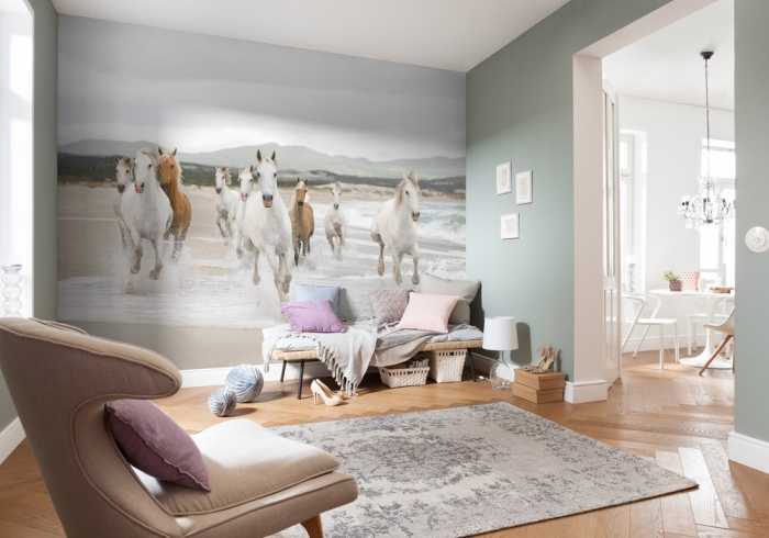 Papier White Horses