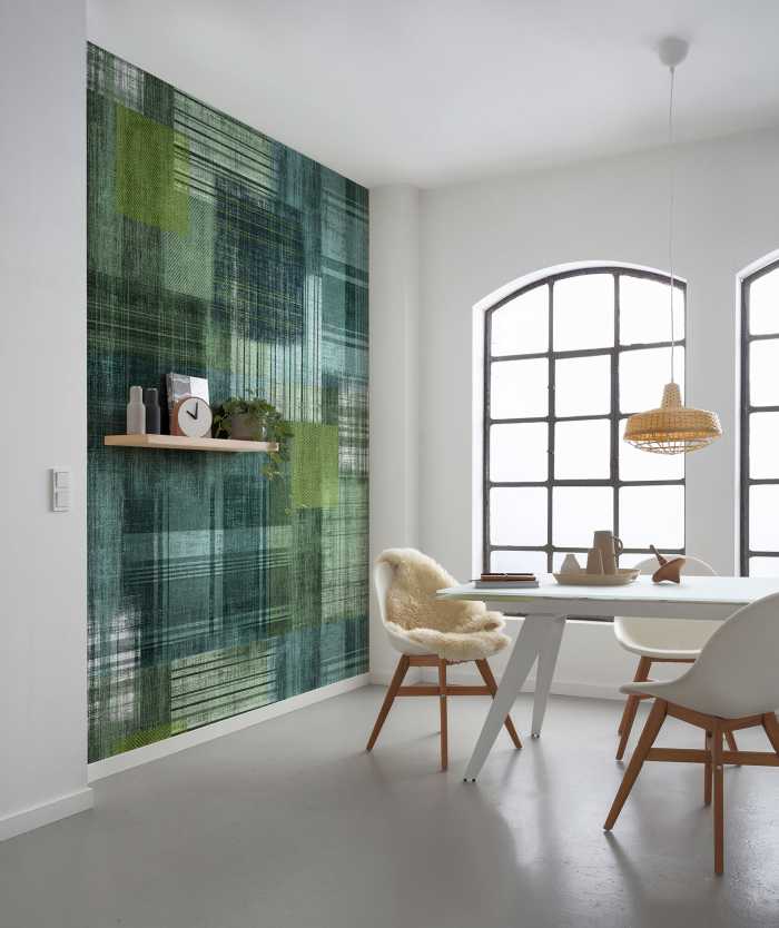 Digitaldrucktapete Patchy Plaid
