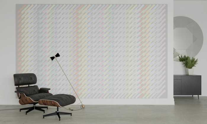 Digitaldrucktapete Structure Hatching lightgrey-pastell
