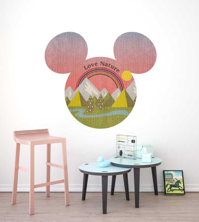 Wandtattoo Mickey Head Summer Hike